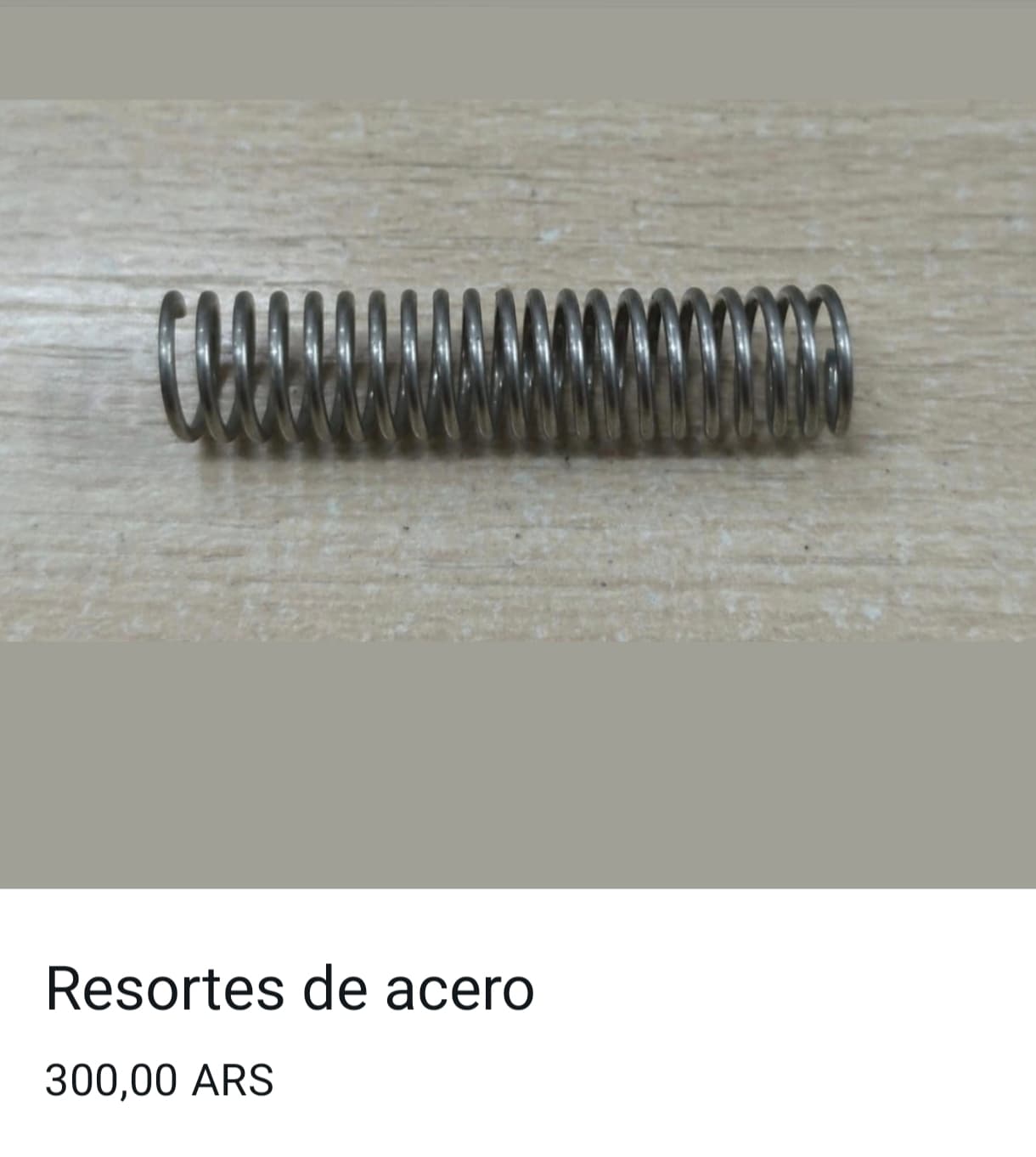 Resorte de acero inoxidable
